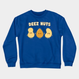 Cute Kawaii Assorted Nuts - Deez Nuts - Funny Meme Crewneck Sweatshirt